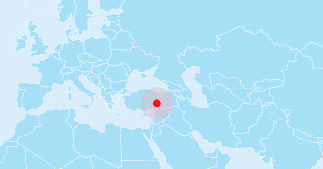 karta - jordbävning turkiet